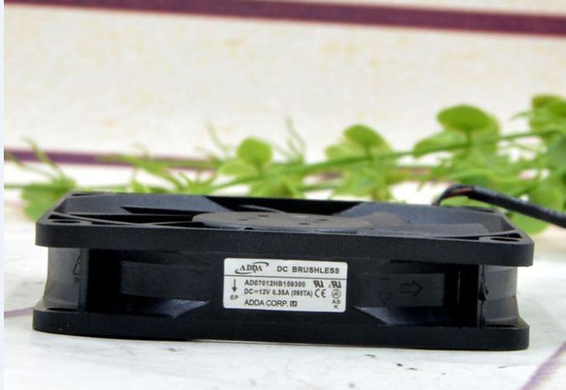 Original ADDA AD07012HB159300 095T 7CM 70*70*15MM DC 12V 0.35A double projector cooling fan