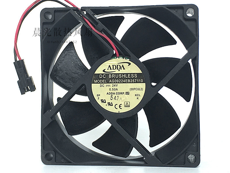 Original ADDA AG09224EB257110 9CM 9025 DC 24V 0.50A dual ball inverter server cooling fan
