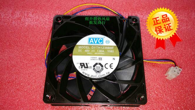 Original AVC 12038 DC 48V 1.80A Y082 120*120*38MM DYTH1238B8F 4-wire server industrial cooling fan