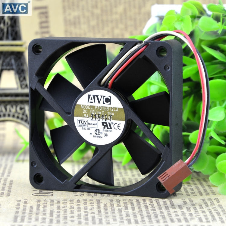مروحة تبريد وحدة المعالجة المركزية كروية أصلية AVC 7015 F7015B12LA 12V 0.15A بحجم 70 * 70 * 15 ملم