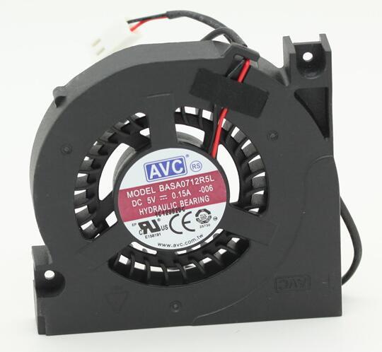 Original AVC BASA0712R5L DC 5V 0.15A 2-lines Laptop cooling fan