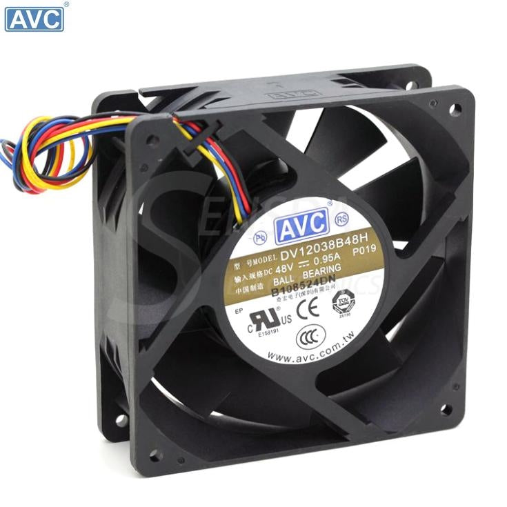 مروحة تبريد عاكس صناعي أصلية AVC DC 48V 0.95A DV12038B48H 12CM 12038