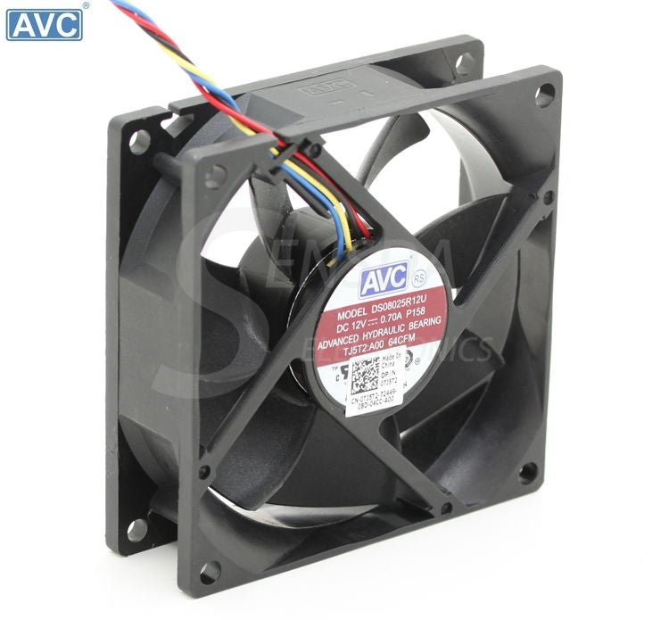original AVC DS08025R12U 8025 8cm 80mm DC 12V 0.7A computer server inverter chassis cooling fans cooler
