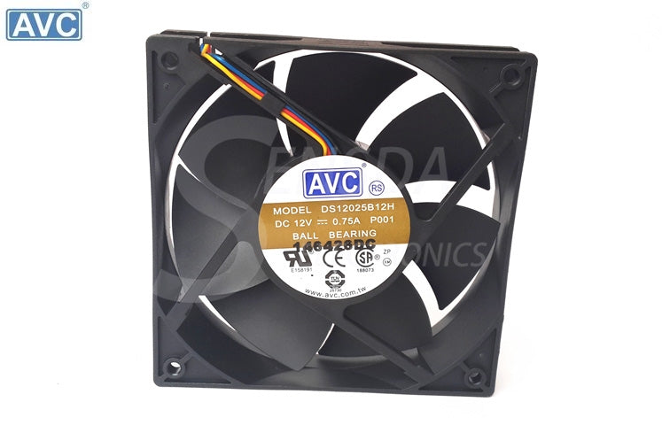 Original AVC DS12025B12H P001 12cm 120mm 12025 DC 12V 0.75A Cooling Fan pwm