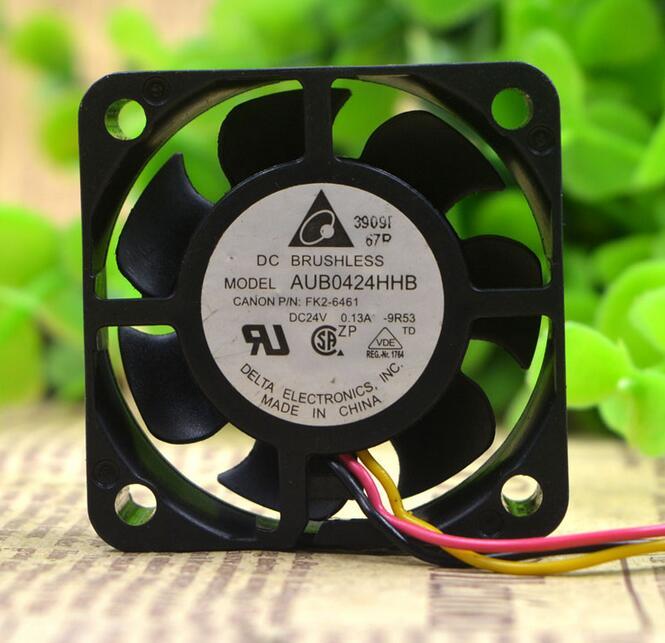 Original Delta AUB0424HHB 4015 40*40*15MM 4CM DC 24V 0.13A 3-line With Alarm Cooling Fan