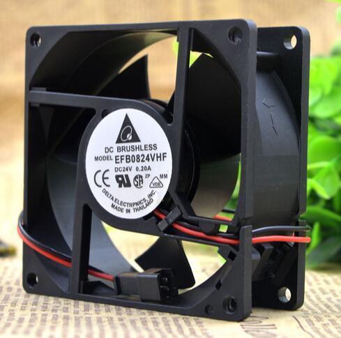 Original Delta EFB0824VHF 8CM 80*80*32mm DC 24V 0.20A 2-wire inverter cooling fan