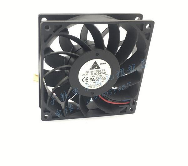 Original DELTA FFB0948VH 9225 9cm DC 48V 0.26A 3-line Alarm Cooling Fan