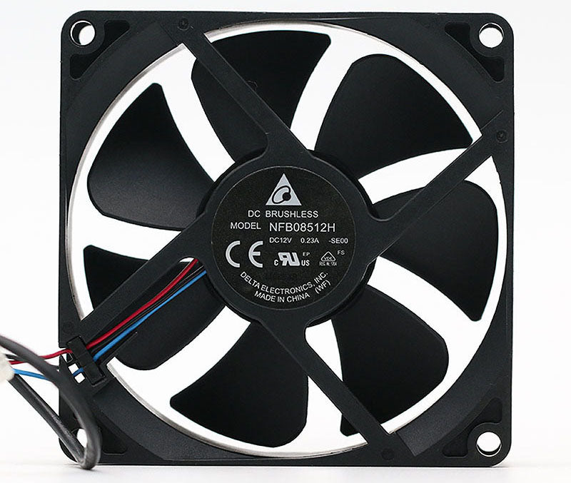 Original DELTA NFB08512H 8525 85x85x25mm DC 12V 0.23A 8cm projector instrument cooling fan