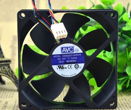 Original DS09225T12HP079 DC 12V 0.41A AVC four 9025 4-lines PWM temperature control CPU cooling fan