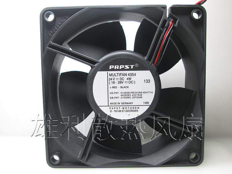 Original EBM PAPST MULTIFAN 4354 24V 4W 120*120*38MM converter axial flow cooling fan