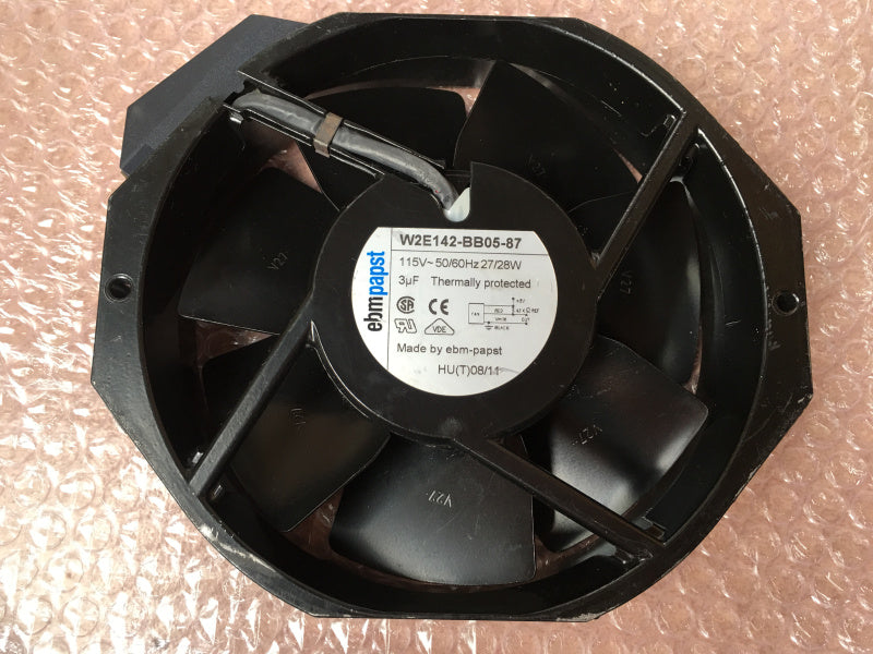 Original ebm W2E142-BB05-87 115VAC 27 / 28W 172*150*38 mm high temperature equipment fan