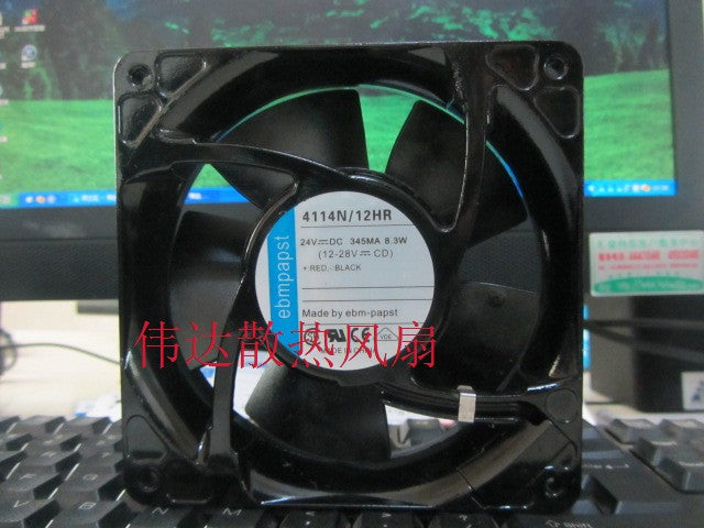 Original ebmpapst 12038 TYP 4114N / 12HR DC 24V 345MA 8.3W inverter fan cooling fan