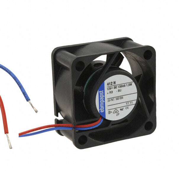 Original ebmpapst 412H 12VDC 130MA 1.6W 40 * 40 * 20 MM power supply fan CPU fan