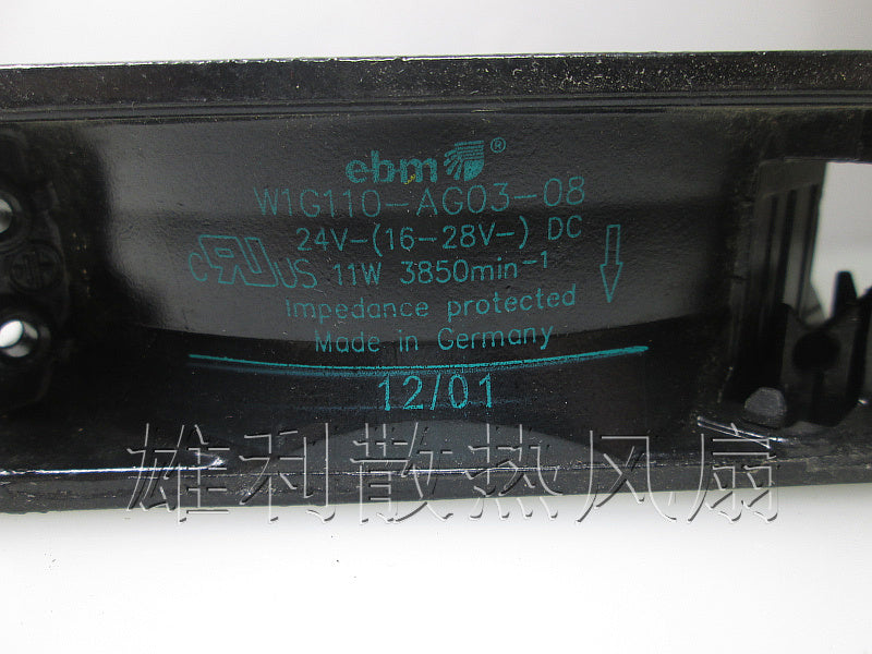 Original EBMPAPST W1G110-AG03-08 12CM 24V 11W 120*120*38MM Full Metal cooling fan