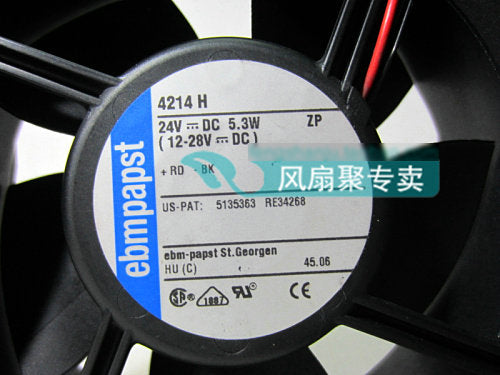 Original German ebmpapst 4214 H 24V 5.3W 12cm 120*120*38MM dual ball bearing cooling fan