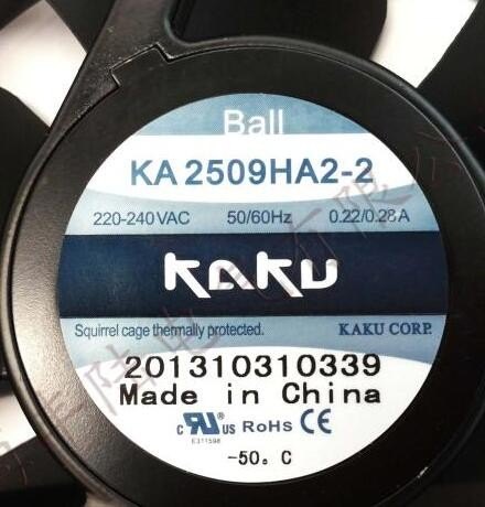 Original KAKU CORP KA2509HA2 220V 240V 0.31A/0.29A fan