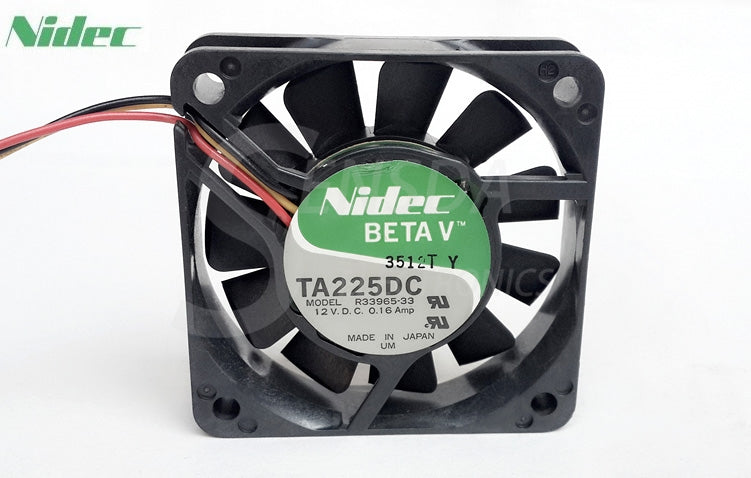 Original NIDEC 6015 60mm 6cm DC 12V 0.16A R33965-33 server inverter axial cooling Fan radiator