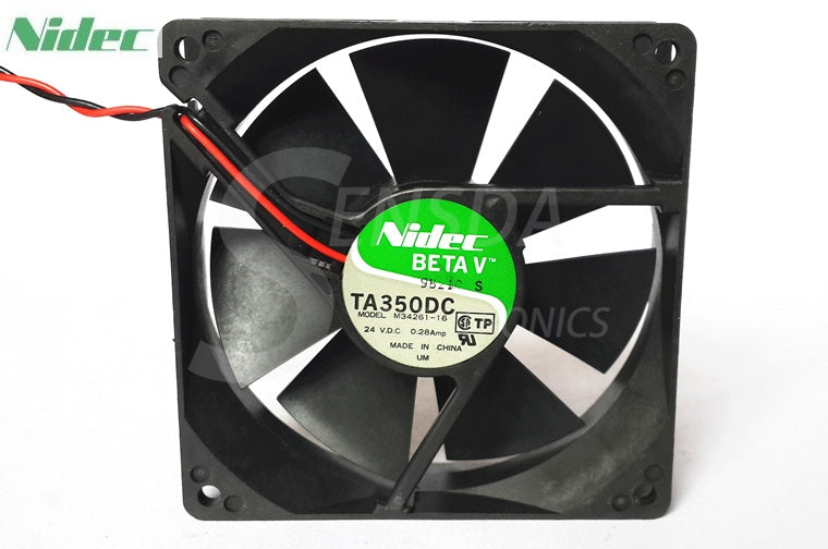Original NIDEC M34261-16 DC 24V 0.28A server cooling fan 9025 90x90x25mm 9cm axial blower