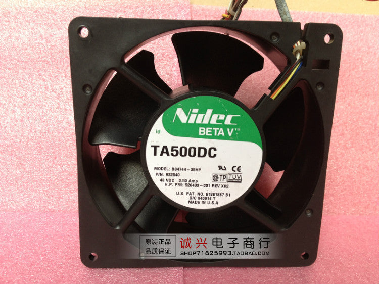Original nidec TA500DC B34744-35HP 48V 0.5A 13CM 127504 wire dual ball bearing cooling fan