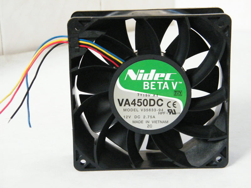 Original Nidec VA450DC V35633-94 12V 2.75A 12CM 1238 dual ball bearing cooling fan
