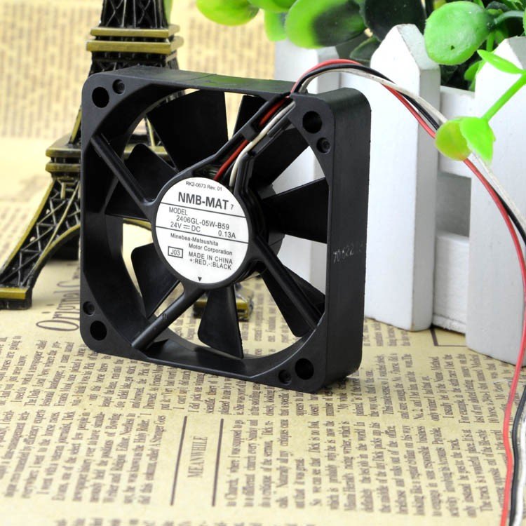 Original NMB-MAT 2406GL-05W-B59 24V 0.13A cooling fans