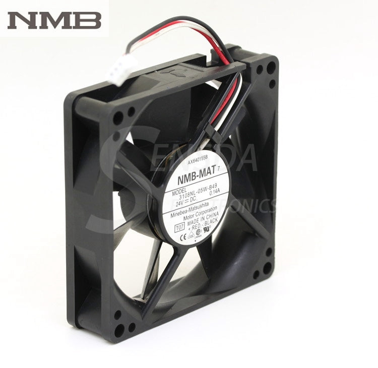 original NMB 3108NL-05W-B49 8020 8CM 24V 0.14A three line 3-pin alarm inverter axial cooling fans