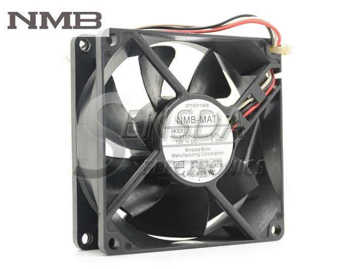 Original NMB 3110KL-04W-B79 8025 80mm 8cm DC 12V 0.38A For 2851 2821 switch CPU Cooler Cooling Fan