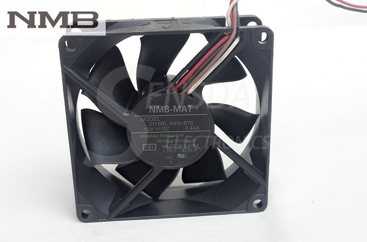 Original NMB 3110RL-04W-B76 8025 80mm 8cm DC 12V 0.44A chassis server inverter axial cooling fans