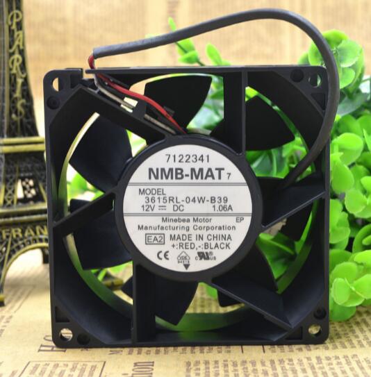 Original NMB 3615RL-04W-B39 12V 1.06A 92*92*38MM three line axial flow fan