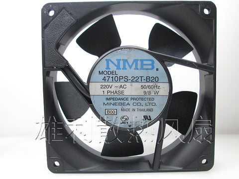 Original NMB 4710PS-22T-B20 120*120*25MM 9/8W 220V 12cm cabinet cooling fan