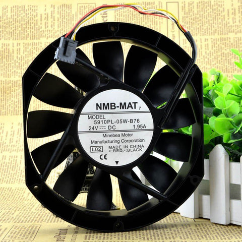 Original NMB 5910PL-05W-B76 24V 1.95A 17025 server fan