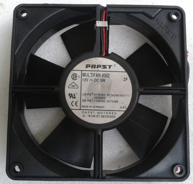 Original PAPST 12CM 12032 MULTIFAN 4382 12V 5W120 * 120 * 32MM two wire cooling fan