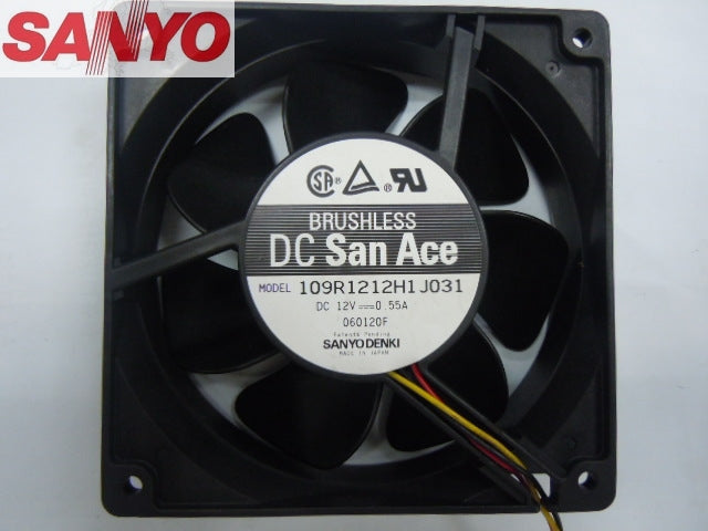 Original Sanyo 109R1212H1J031 12038 DC12V 0.55A cooling fan radiator fan Axial Fan