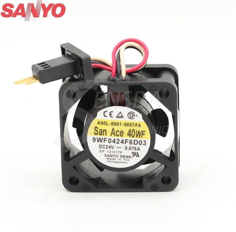 Original Sanyo 9WF0424F6D03 24V 0.076A 40*40*20 mm 4cm 40mm server axial cooling fans