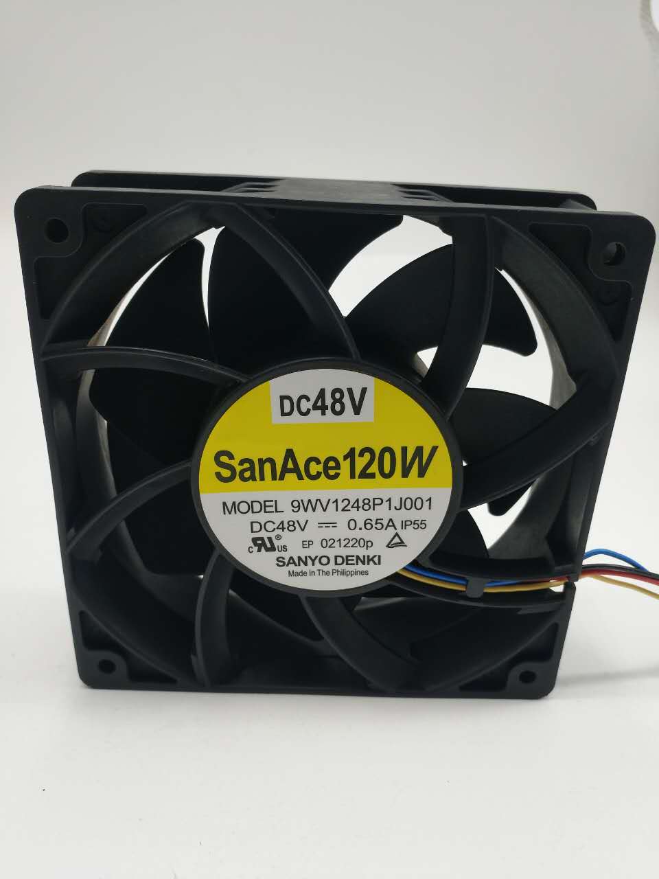 مروحة تبريد أصلية SANYO 9WV1248P1J001 12038 48V 0.65A 12CM IP55 مقاومة للماء
