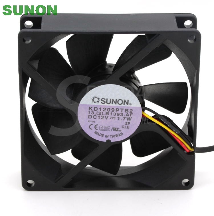 Original SUNON 9225 KD1209PTB2 90mm 9cm DC 12V 1.7W 3Wire server inverter axial Cooling Fans blower