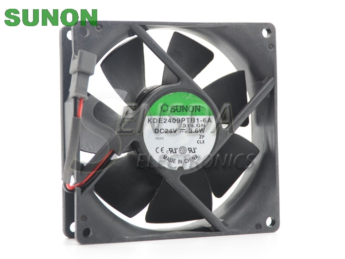 Original SUNON KDE2409PTB1-6A 9CM 92*92*25MM 9225 24V 3.6W case server inverter fan