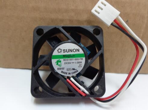 Original SUNON ME40100V1-0000-F99 DC 5V 1.08W 40*40*10mm 4cm 3-wire Speed Cooling Fan