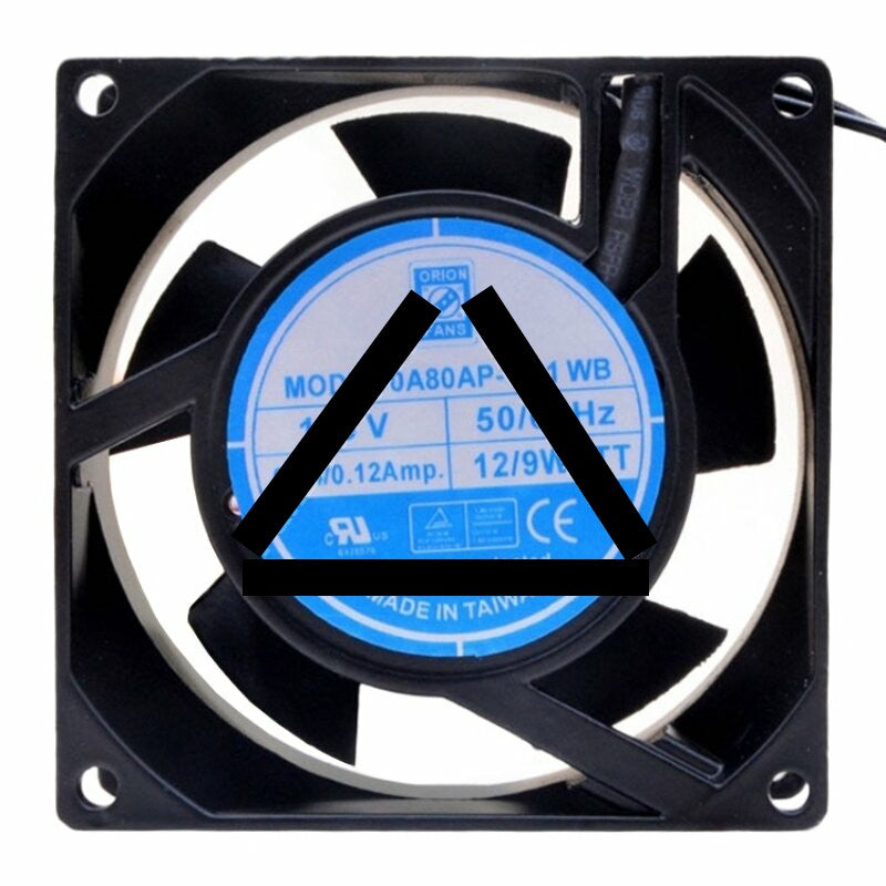 ORION FANS 0A80AP-11-1 WB AC 115V 0.14/0.12Amp 12/9W Impedance Protected Axial Cooling Fan