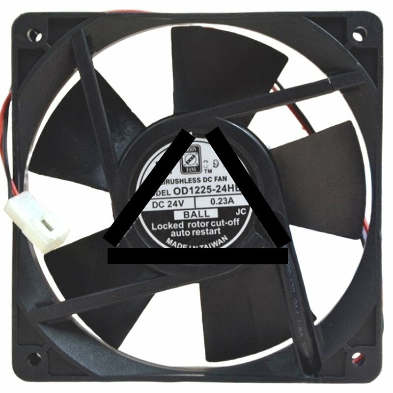 ORION FANS OD1225-24HB 24V 0.23A 2 Wires DC Brushless Axial Cooling Fan