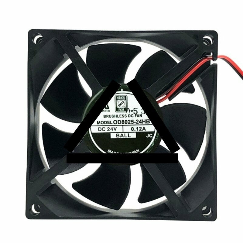 ORION FANS OD8025-24HB DC 24V 0.12A 2 Wires Axial Cooling Fan