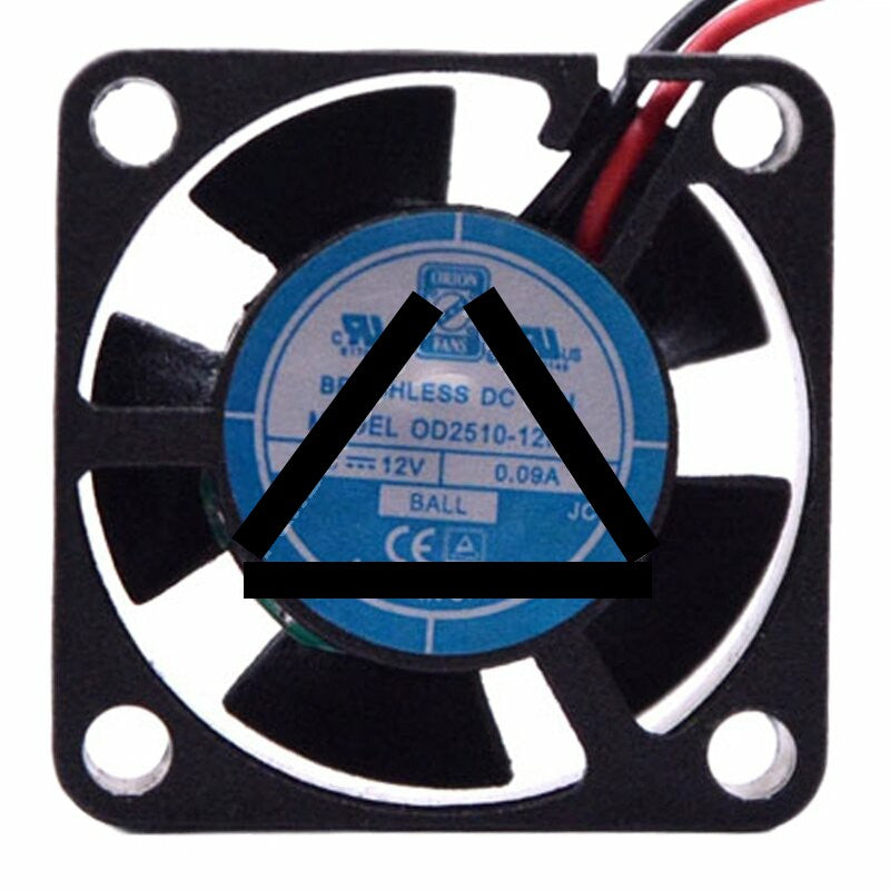 Orion OD2510-12HB DC 12V 0.09A 2510 Ball Brushless Axial Cooling Fan