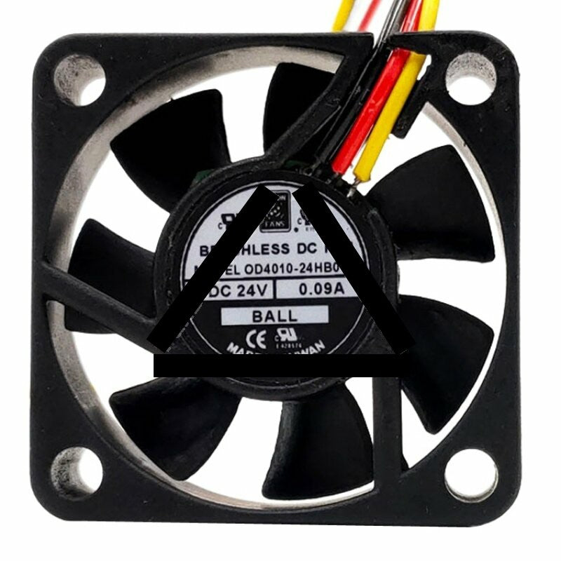 Orion OD4010-24HB01A DC 24V 0.09A 4010 Axial Brushless Ball Bearing Cooling Fan