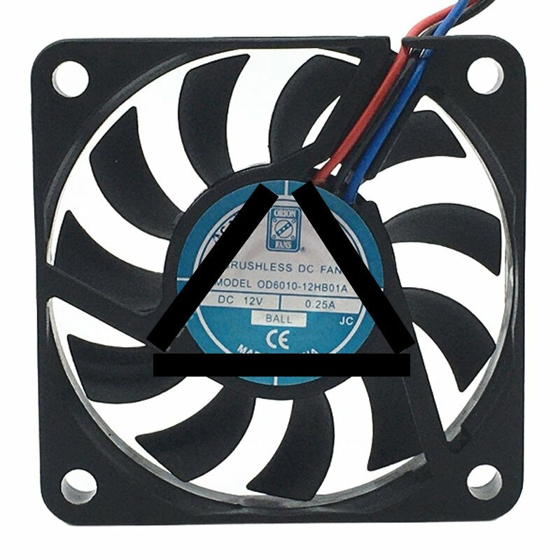 Orion OD6010-12HB01A DC 12V 0.25A 6010 Axial Brushless Cooling Fan