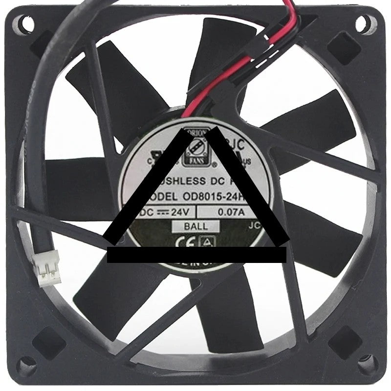 ORION OD8015-24HB 24V 0.07A 2 Wires Ball Bearing Cooling Fan