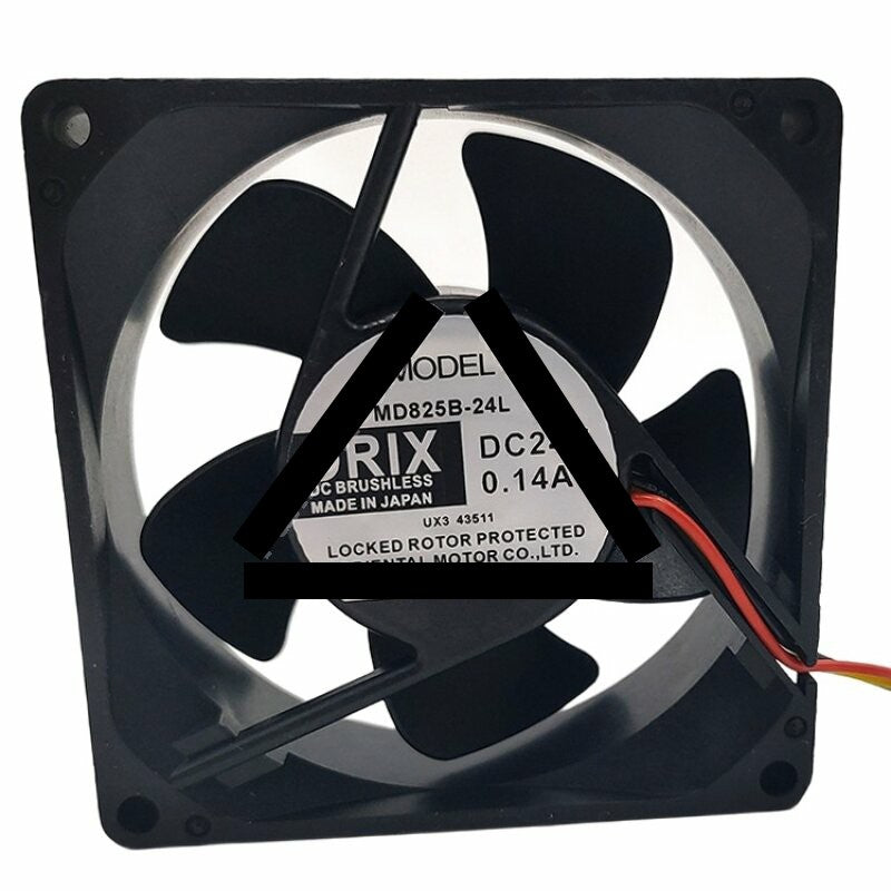 ORIX MD825B-24L DC 24V 0.14A 8025 Brushless Axial Cooling Fan