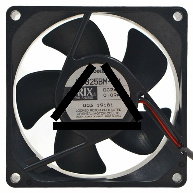 ORIX MD825BM-24 DC 24V 0.09A 2 Wires Brushless Axial Cooling Fan