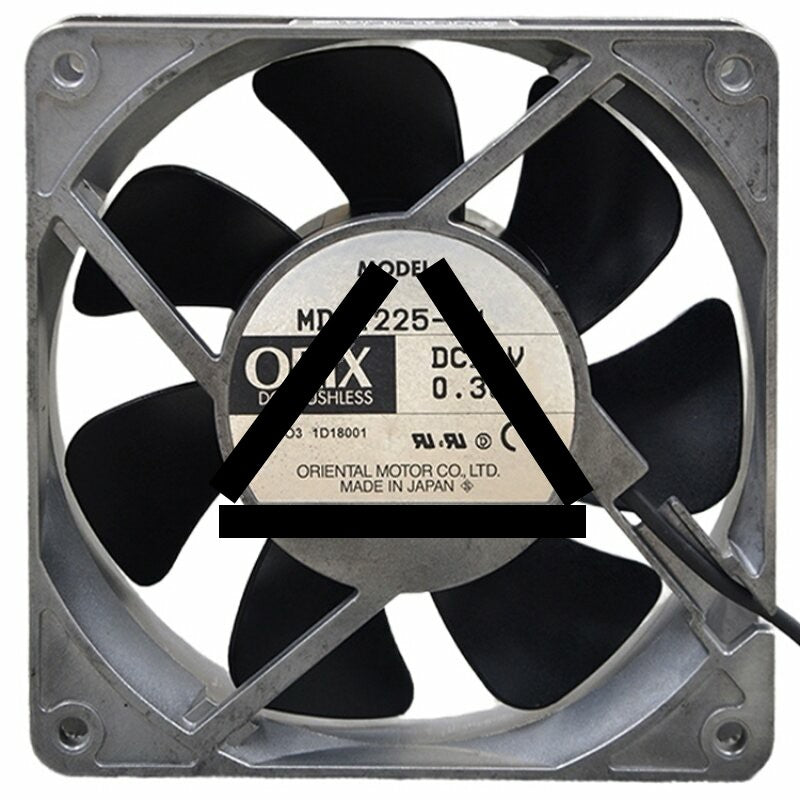 ORIX MDS1225-24 DC 24V 0.30A 2 Wires Brushless Axial Cooling Fan