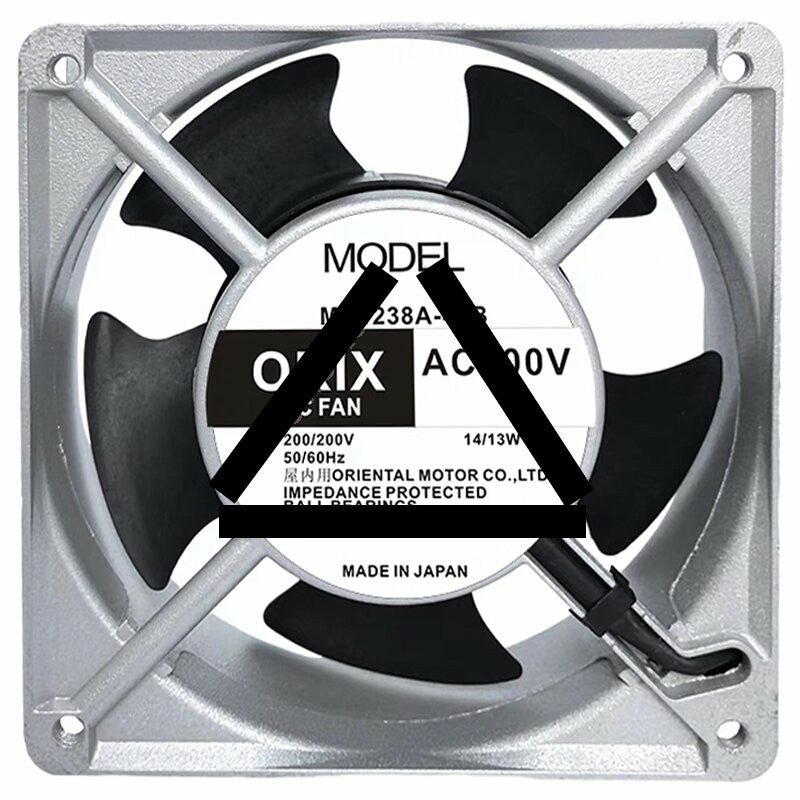ORIX MU1238A-41B AC 200V 14/13W Ball Bearing Impedance Protected Axial Cooling Fan