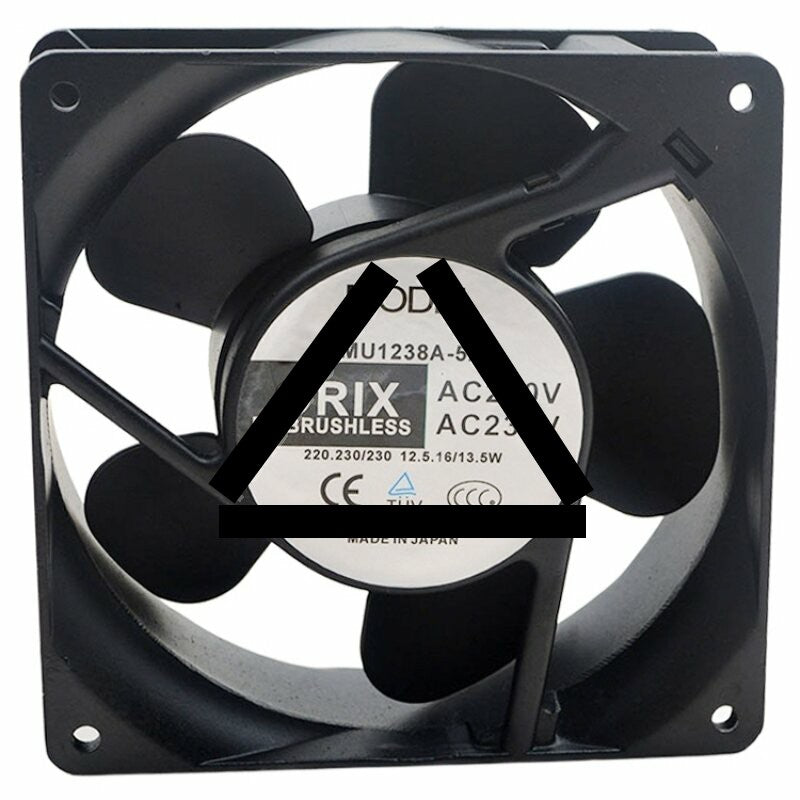 ORIX MU1238A-52B AC 220V 230V 2 Wires Brushless 12038 Axial Cooling Fan